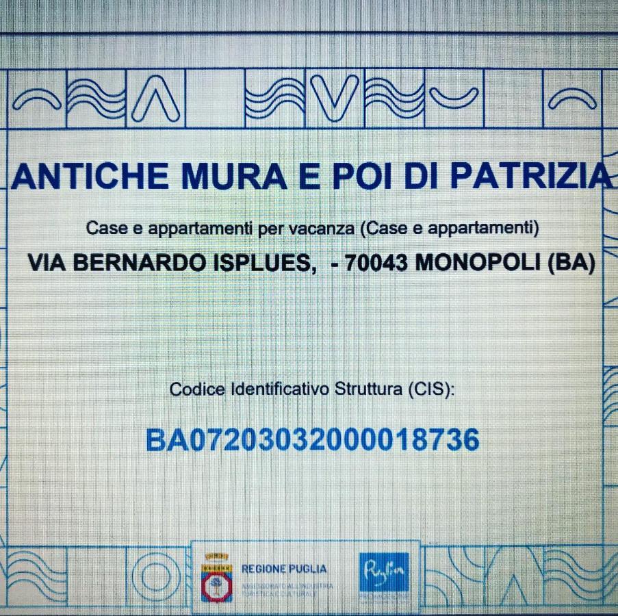 Casa Vacanze Antiche Mura E Poi Monopoli Exterior photo